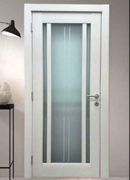 Sobna vrata - krema sa staklom