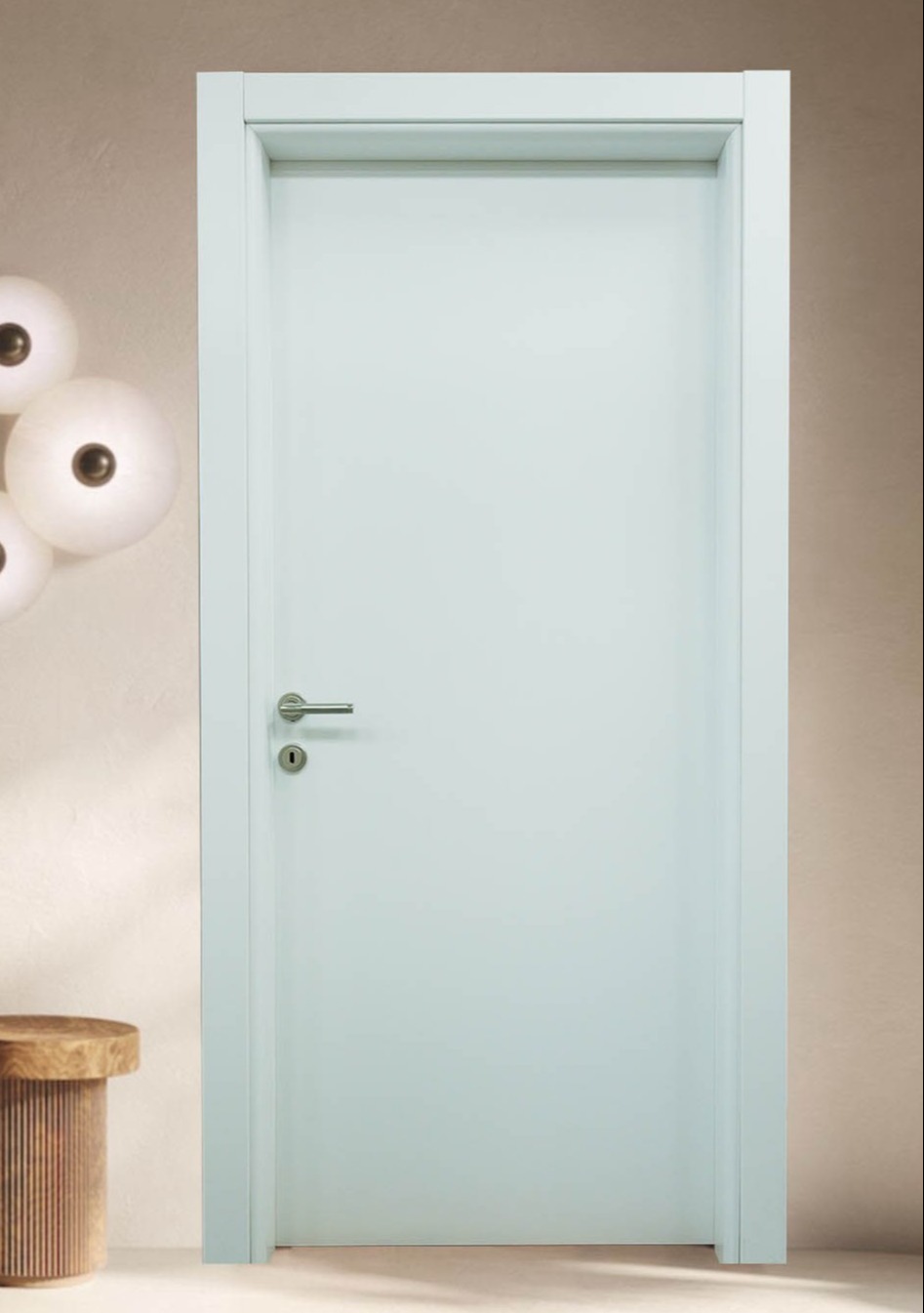 Sobna vrata - Sneg bela ravna